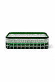 Kesme Kristal Baton Sunum Kasesi 12x24 cm - Cleopatra Desen Dekoratif Sofra Kasesi, 1 Adet