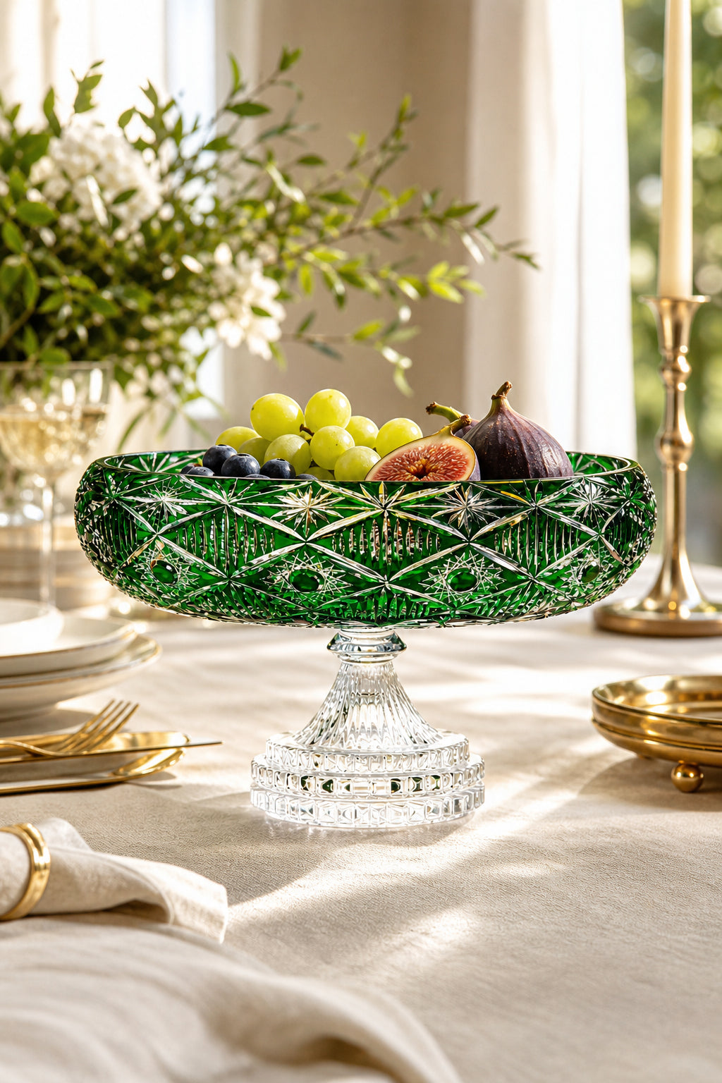 Kristal Sunumluk Kase 28 cm - Avangart Vizyon Dekoratif Sofra Kasesi, 1 Adet