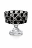 Kristal Ayaklı Kase 19 cm - Petek Desen Sunumluk, 1 Adet