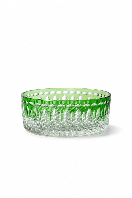 Kristal Meyvelik 25 cm - Damla Desenli Sunumluk, 1 Adet