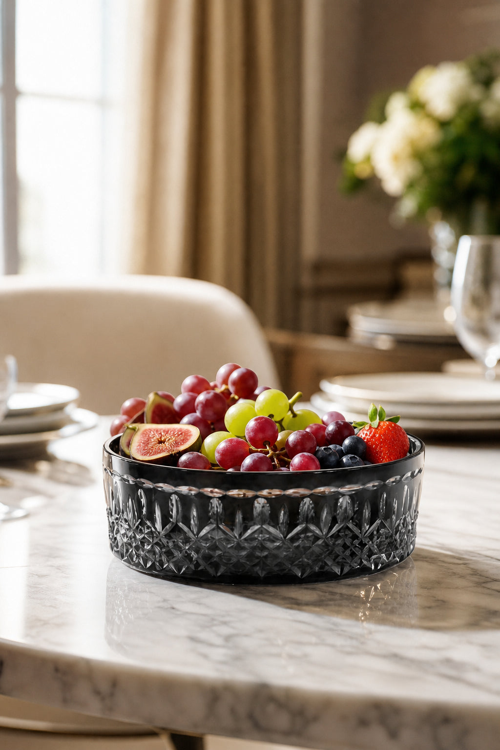 Kristal Meyvelik 25 cm - City Model Sunumluk, 1 Adet
