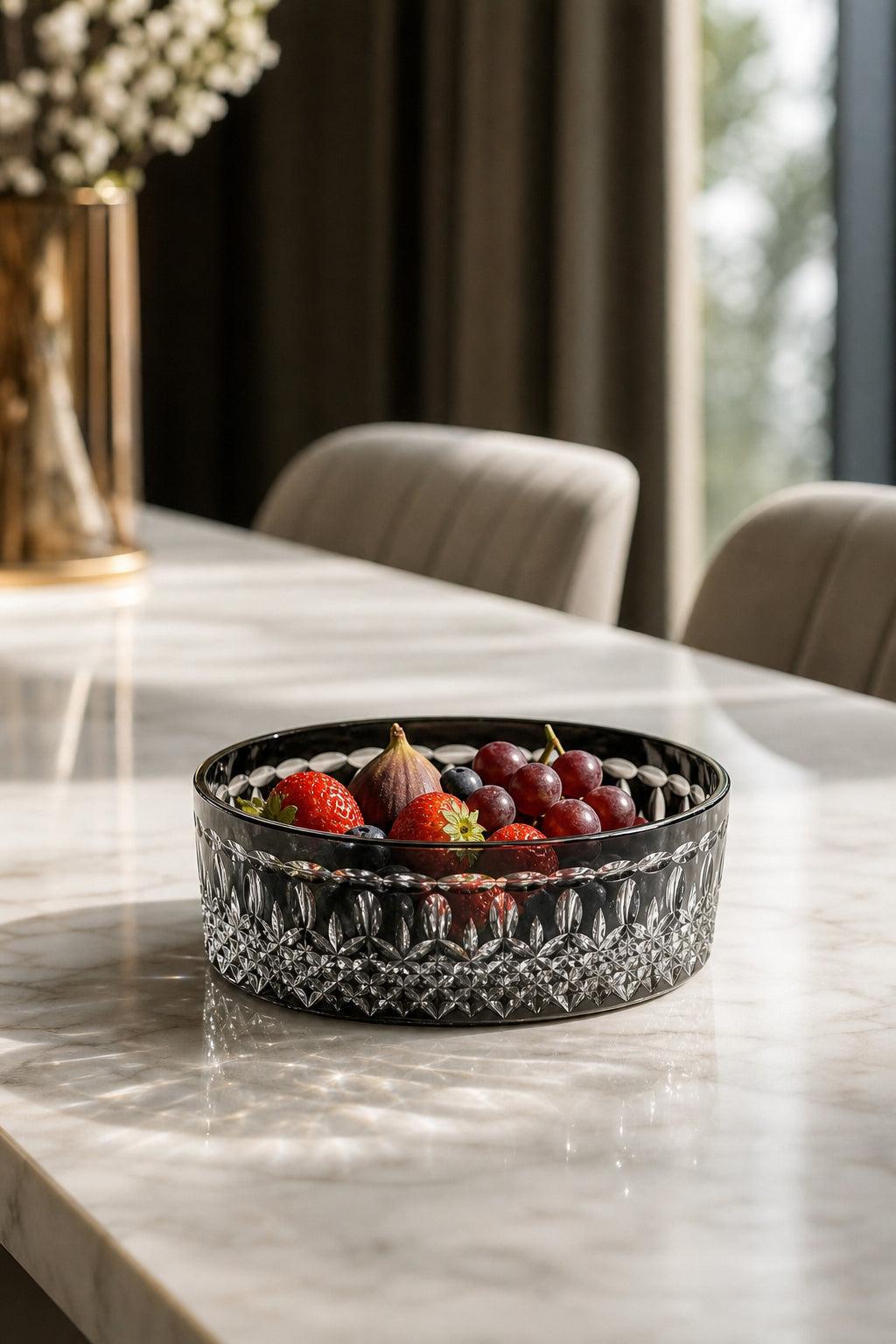 Kristal Meyvelik 25 cm - City Model Sunumluk, 1 Adet