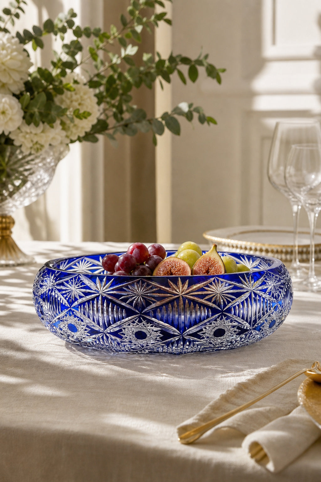 Kristal Sunumluk Kase 28 cm - Avangart Vizyon Dekoratif Sofra Kasesi, 1 Adet