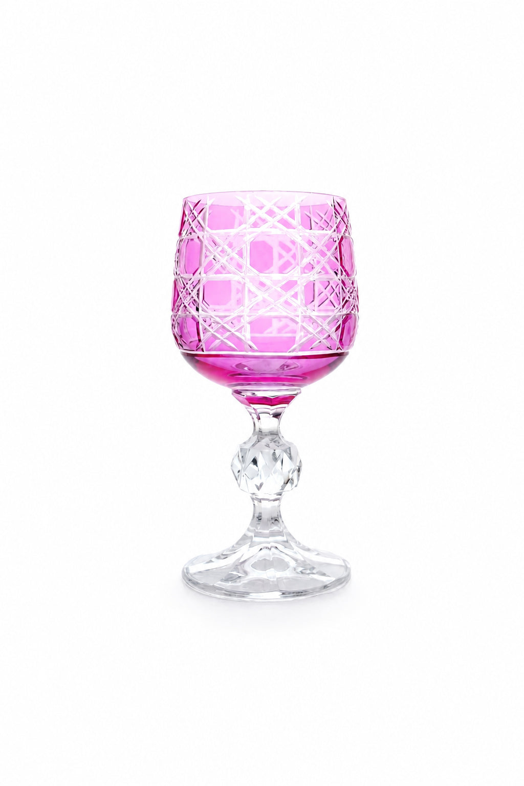 Bohemia Renkli Kristal Ayaklı Kadeh 150 cc - Kahve Yanı Su Bardağı, 1 Adet
