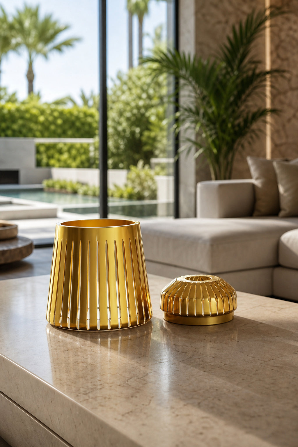 Kesme Kristal Kapaklı Peçetelik - Merkür Pearl Vertical Desen Sunumluk, 1 Adet