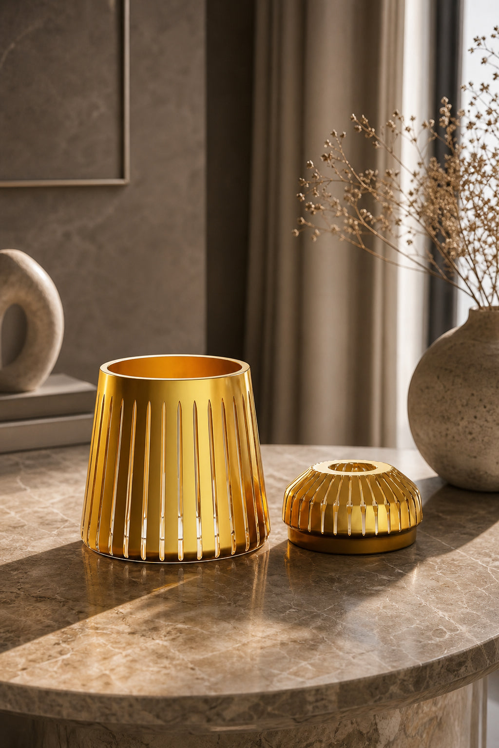 Kesme Kristal Kapaklı Peçetelik - Merkür Pearl Vertical Desen Sunumluk, 1 Adet