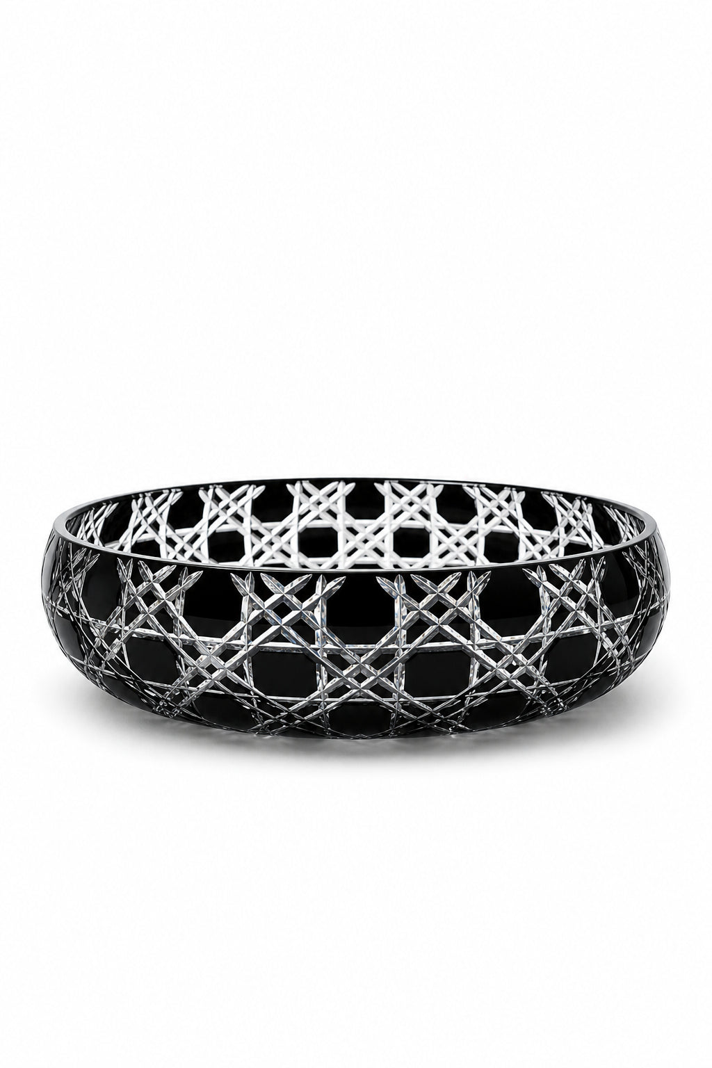 Kristal Sofra Sunum Kasesi 28 cm - Petek Desen Dekoratif Kase, 1 Adet
