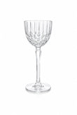 Kesme Kristal Ayaklı Kadeh 165 cc - Damla Desen Lüks Kadeh, 1 Adet