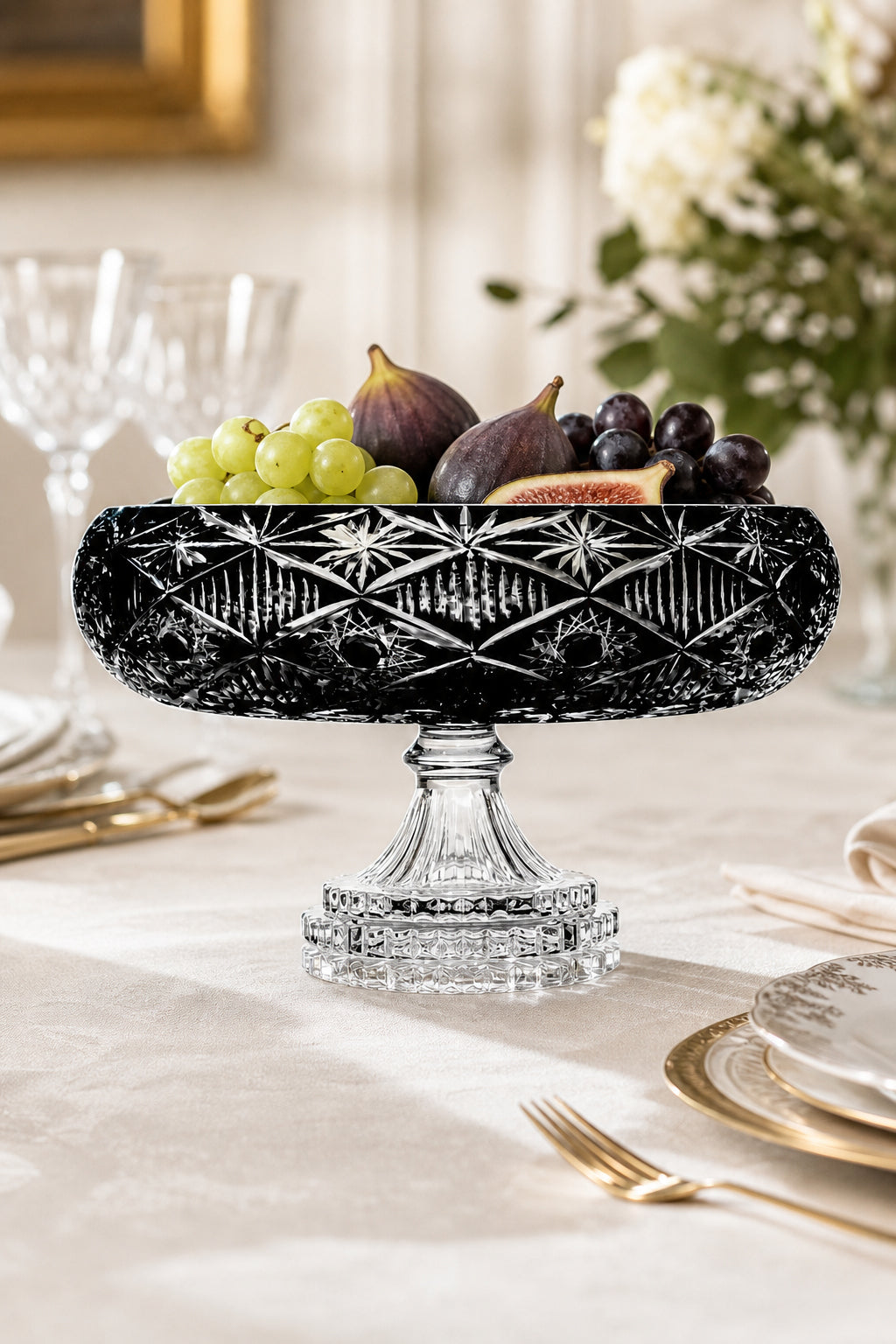 Kristal Sunumluk Kase 28 cm - Avangart Vizyon Dekoratif Sofra Kasesi, 1 Adet