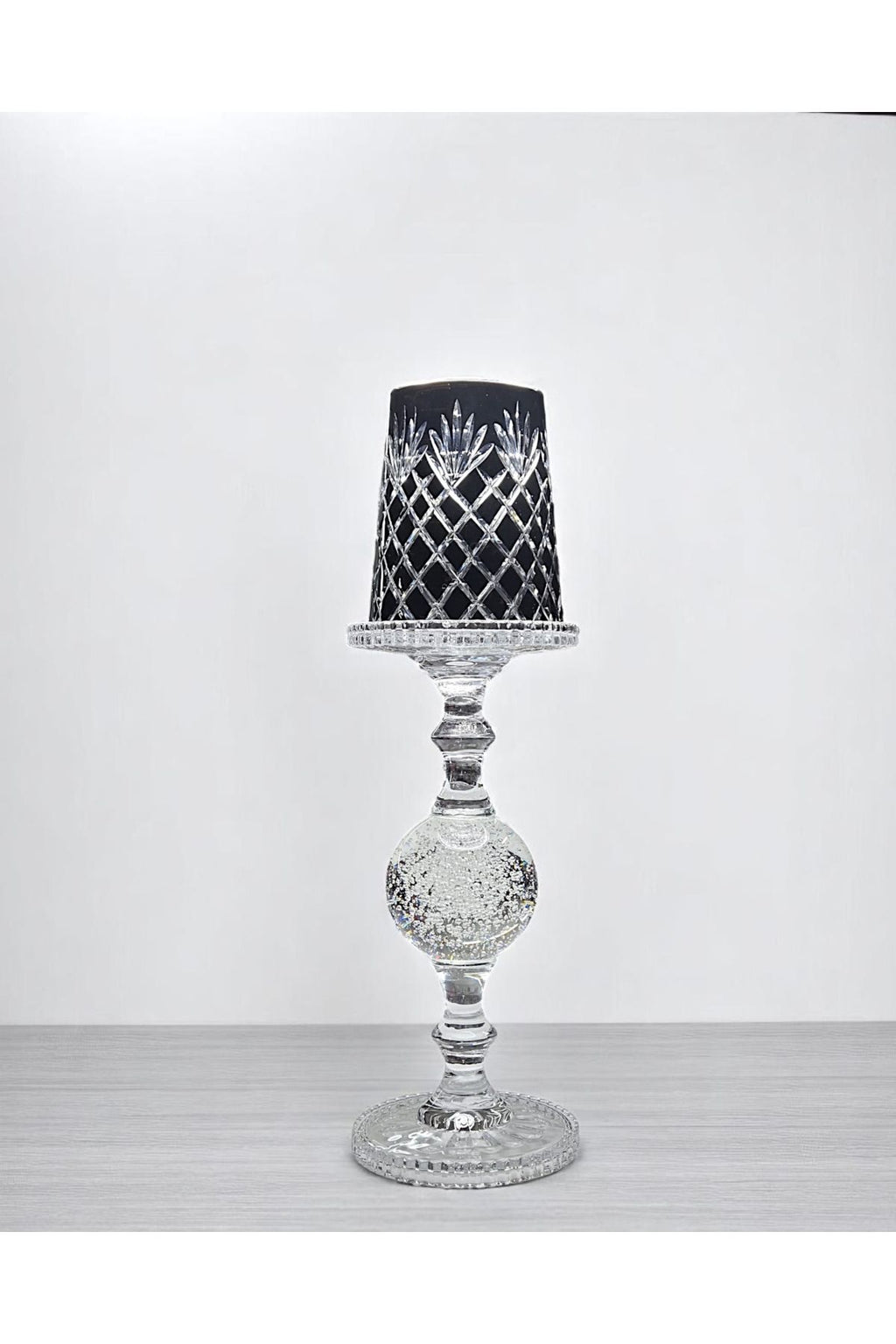 El Yapımı Kristal Vintage Dekoratif Mumluk