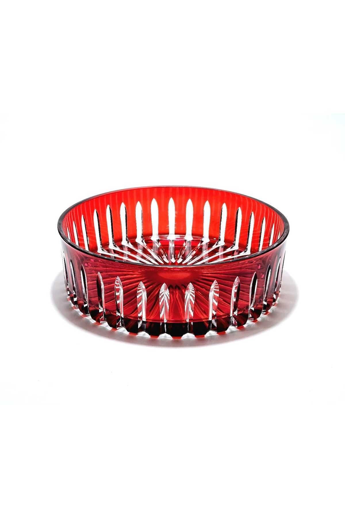 KRİSTAL KESME DEKOR SOFRA KASESİ MEYVELİK 25CM