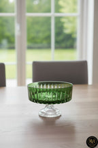 KRİSTAL KESME DEKOR SOFRA KASE SUNUMLUK MEYVELİK 25CM