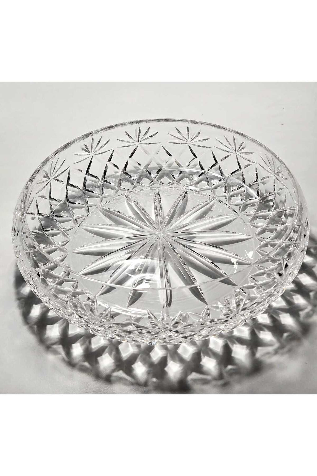 El Yapımı Kristal Palm Desenli 28 Cm Dekoratif Sunumluk Kase