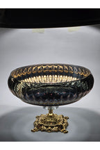 El Yapımı Titanyum Kaplama Bakır Renk Dekoratif Sunumluk Meyvelik Kase