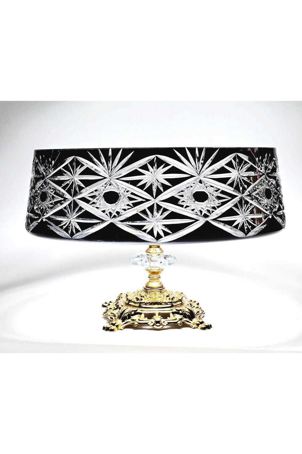 El Yapımı Kristal Avangart Vizyon Merkür Dekoratif Sunumluk Ayaklı Kase