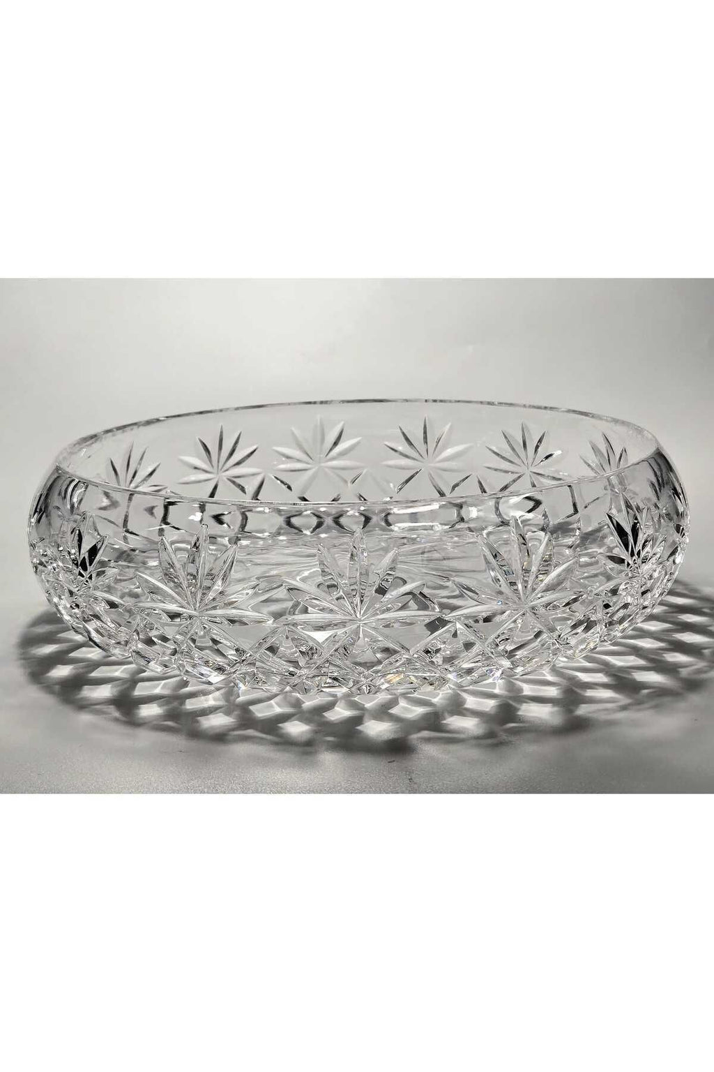 El Yapımı Kristal Palm Desenli 28 Cm Dekoratif Sunumluk Kase