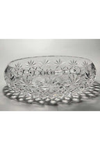 El Yapımı Kristal Palm Desenli 28 Cm Dekoratif Sunumluk Kase