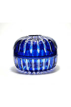 El Yapımı Kristal Vertical Desenli Dekoratif Sunumluk Kapaklı Peçetelik Mumluk