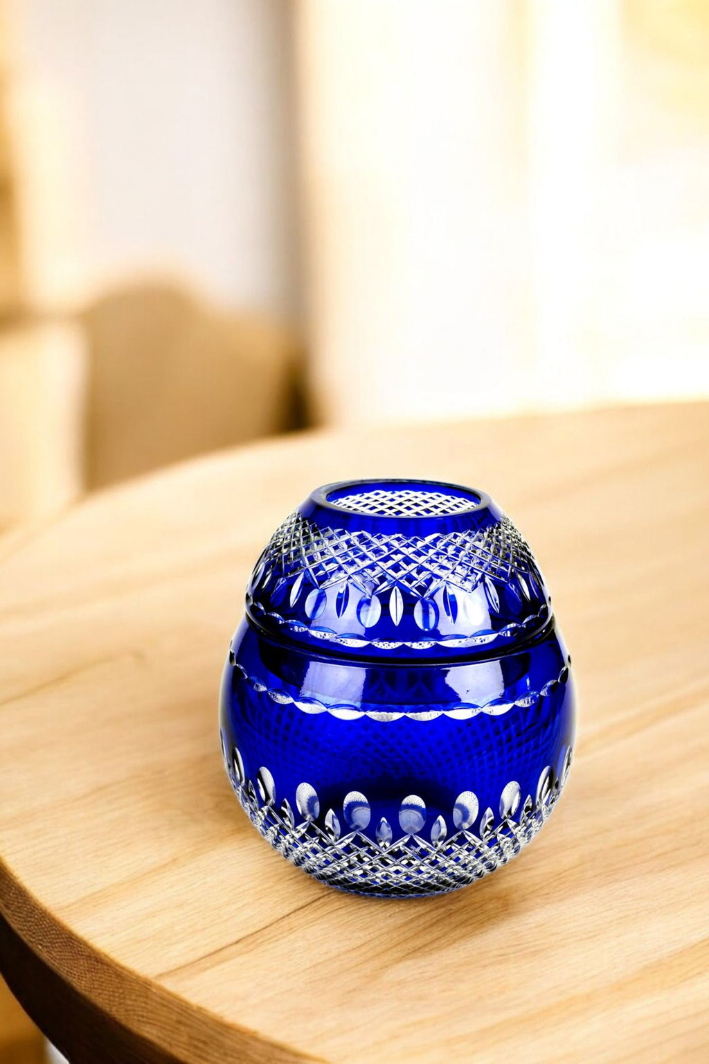 El İşçiliği Kesme kristal Üzüm Desen Büyük Kapaklı Peçetelik Mumluk