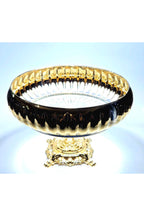 El Yapımı Titanyum Kaplama Gold Dekoratif Sunumluk Meyvelik Kase