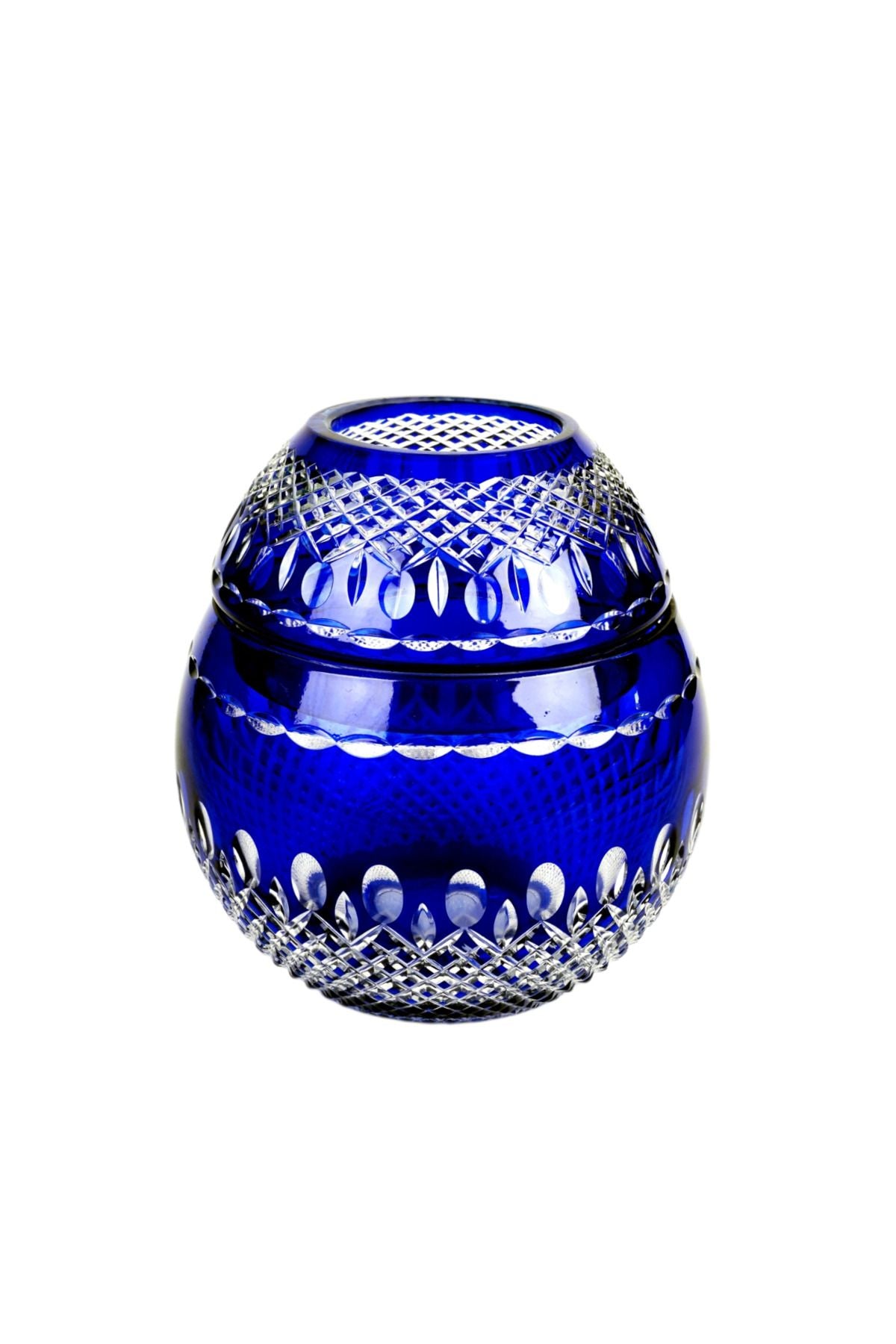 El İşçiliği Kesme kristal Üzüm Desen Büyük Kapaklı Peçetelik Mumluk