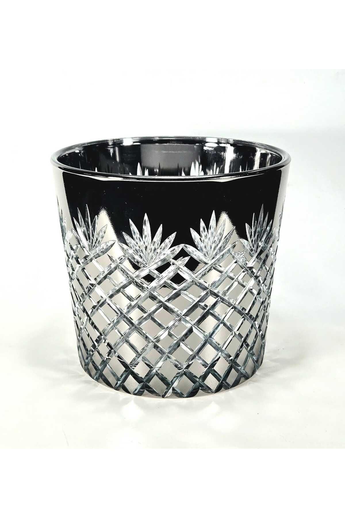 El Yapımı Kristal Kesim Titanyum Kaplama Elegance Ananas Desenli Vazo Ürün ikincil görseli