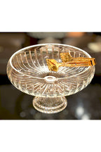 28 Cm Kesme Ayaklı Kristal Kase Vertical