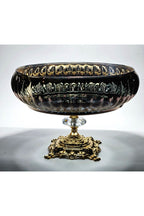 El Yapımı Titanyum Kaplama Bakır Renk Dekoratif Sunumluk Meyvelik Kase