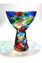 KRİSTAL EL İŞLİĞİ RENKLİ VAZO