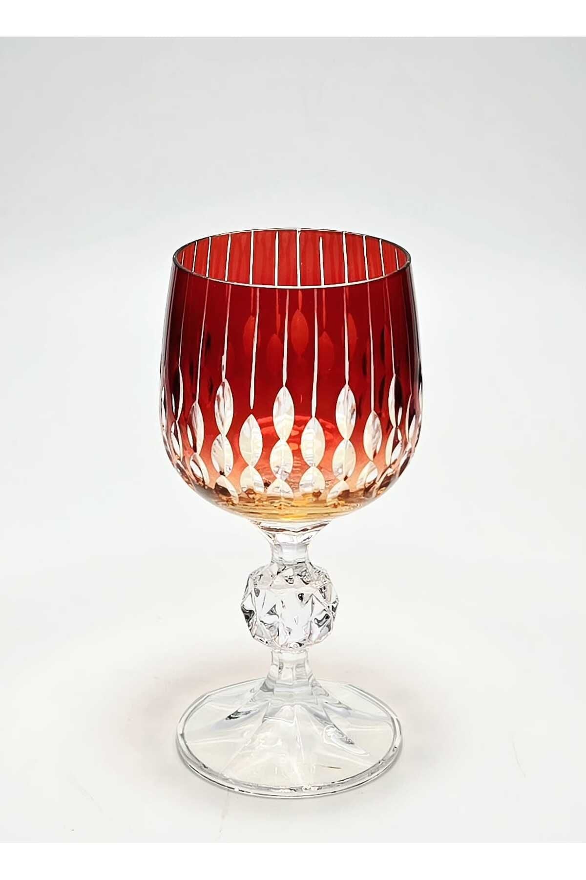 El Yapımı Kristal Bohemia Neon Kristal Kahve Yanı Likör Su Bardağı Ürün ikincil görseli