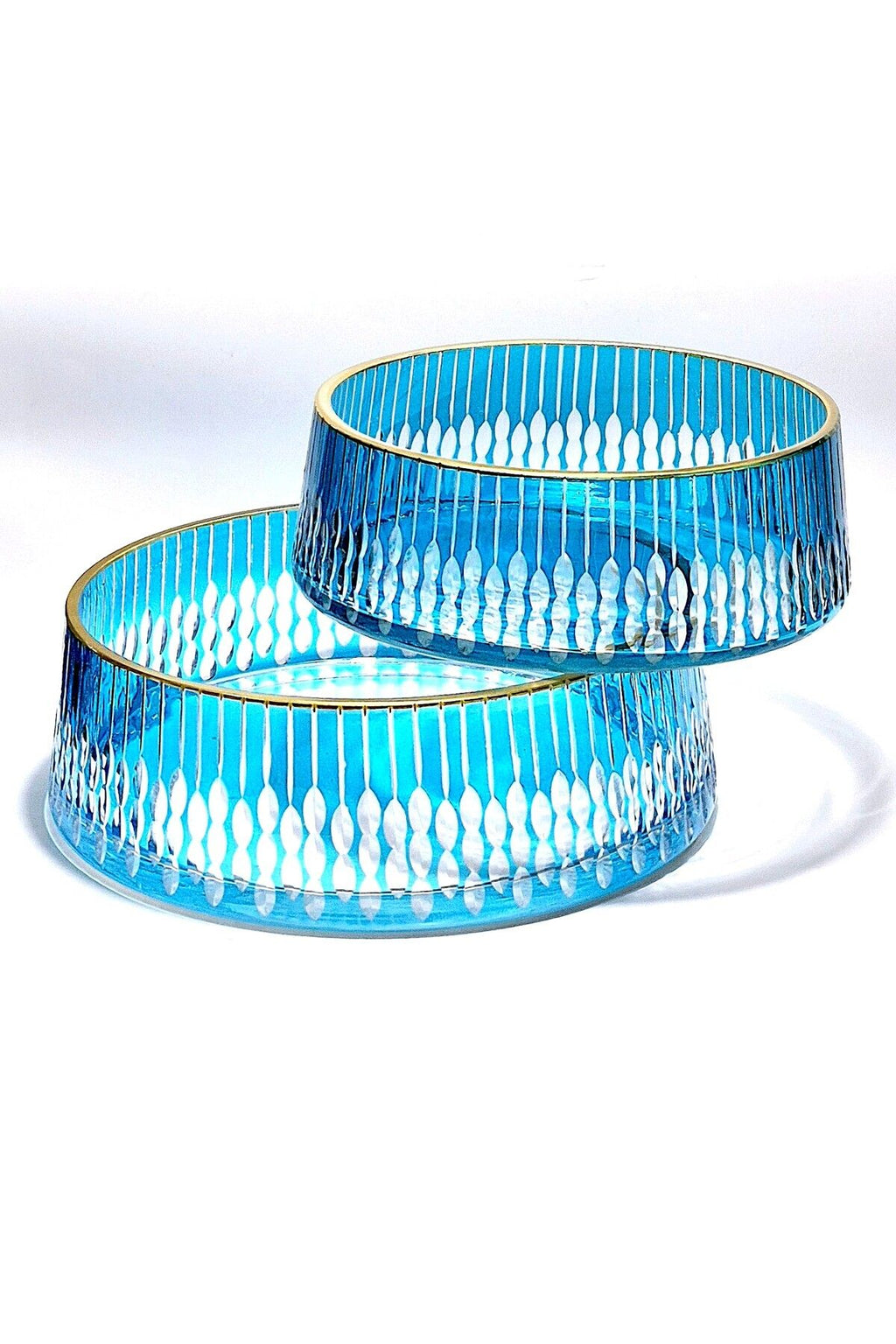 KESME KRİSTAL DEKOR GOLD DETAY 2'Lİ SOFRA KASE