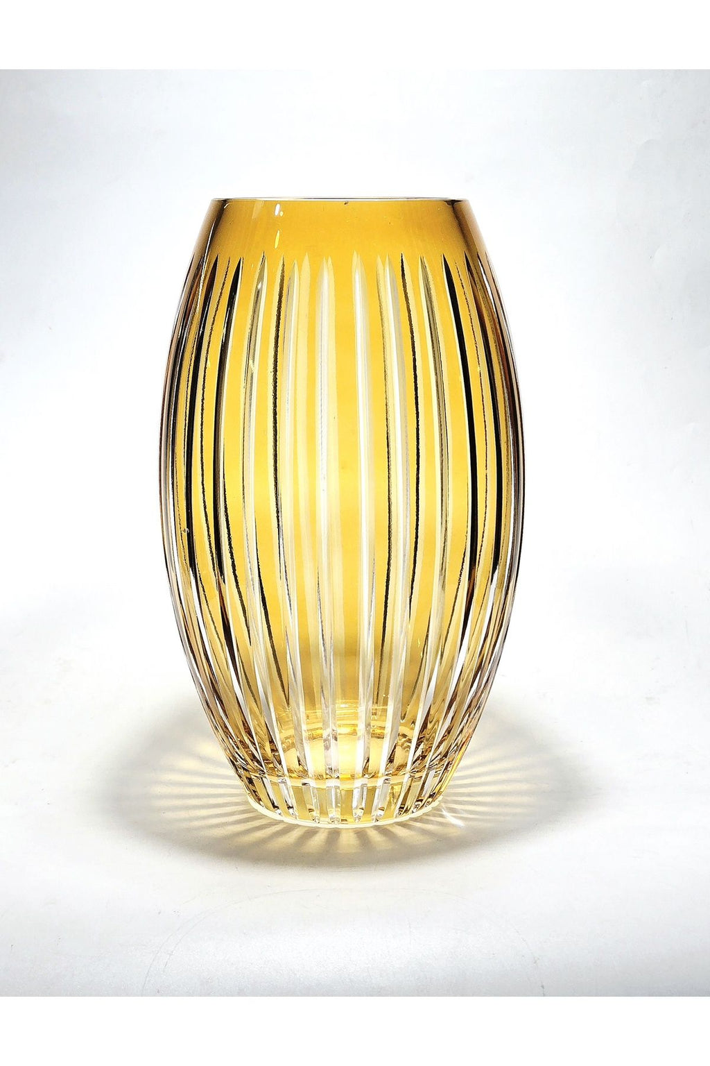 El İşçiliği Kesme kristal Vertical Desen Büyük Vazo