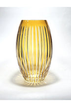 El İşçiliği Kesme kristal Vertical Desen Büyük Vazo