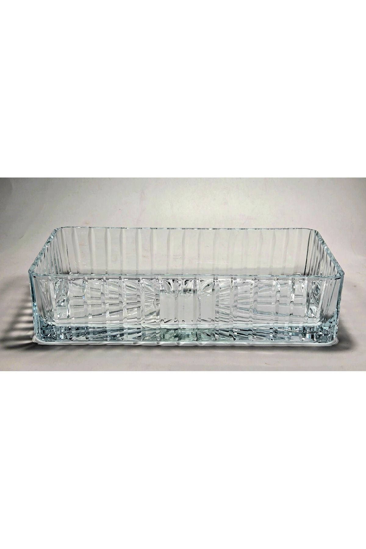 El Yapımı Kristal Vertical Kesim Batom Dekoratif Sunumluk Kase