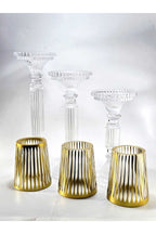 El Yapımı Kristal Dekoratif Mumluk Set 3'lü