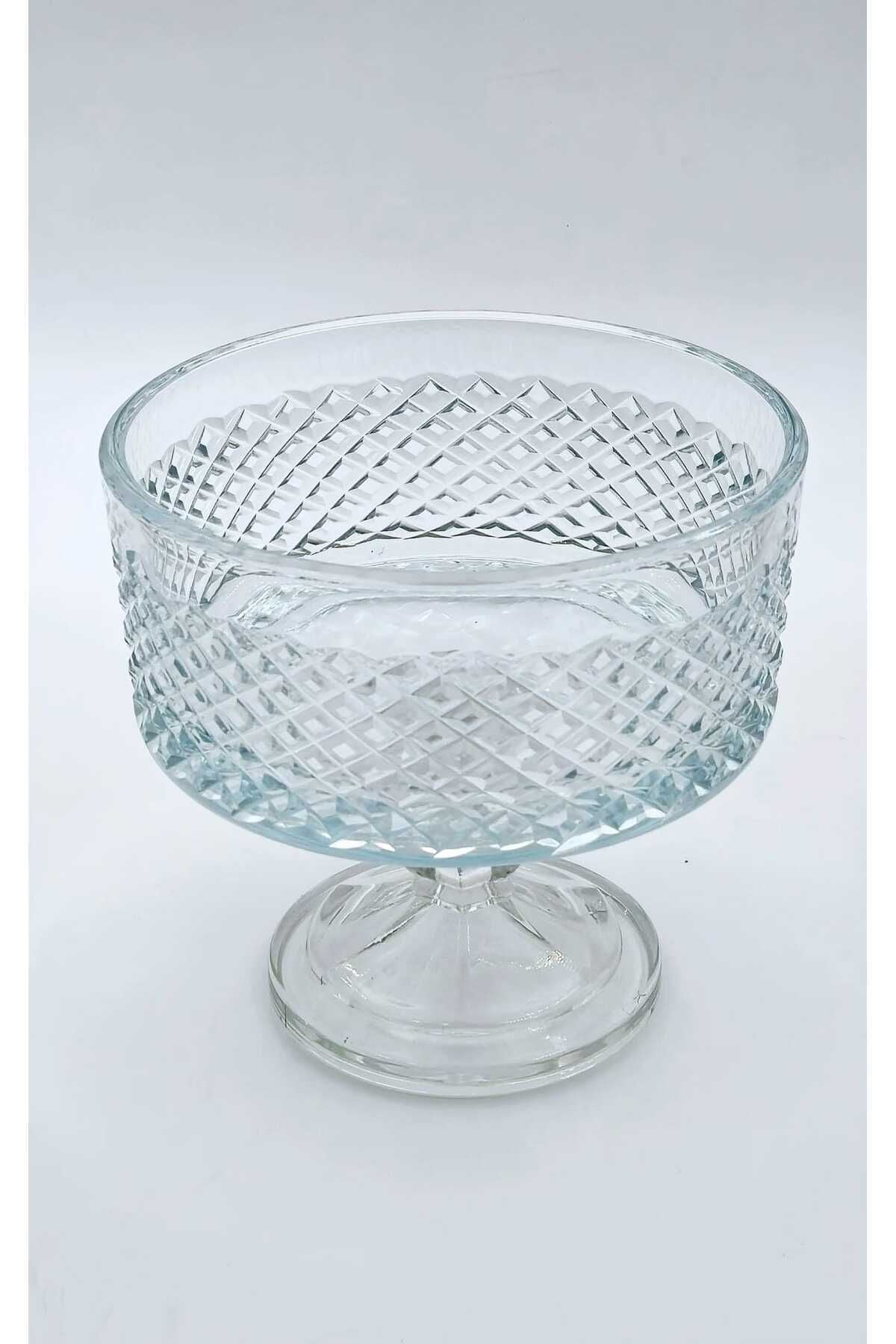 KESME KRİSTAL DEKOR EL İŞÇİLİĞİ 19 CM CAM KASE Ürün ikincil görseli