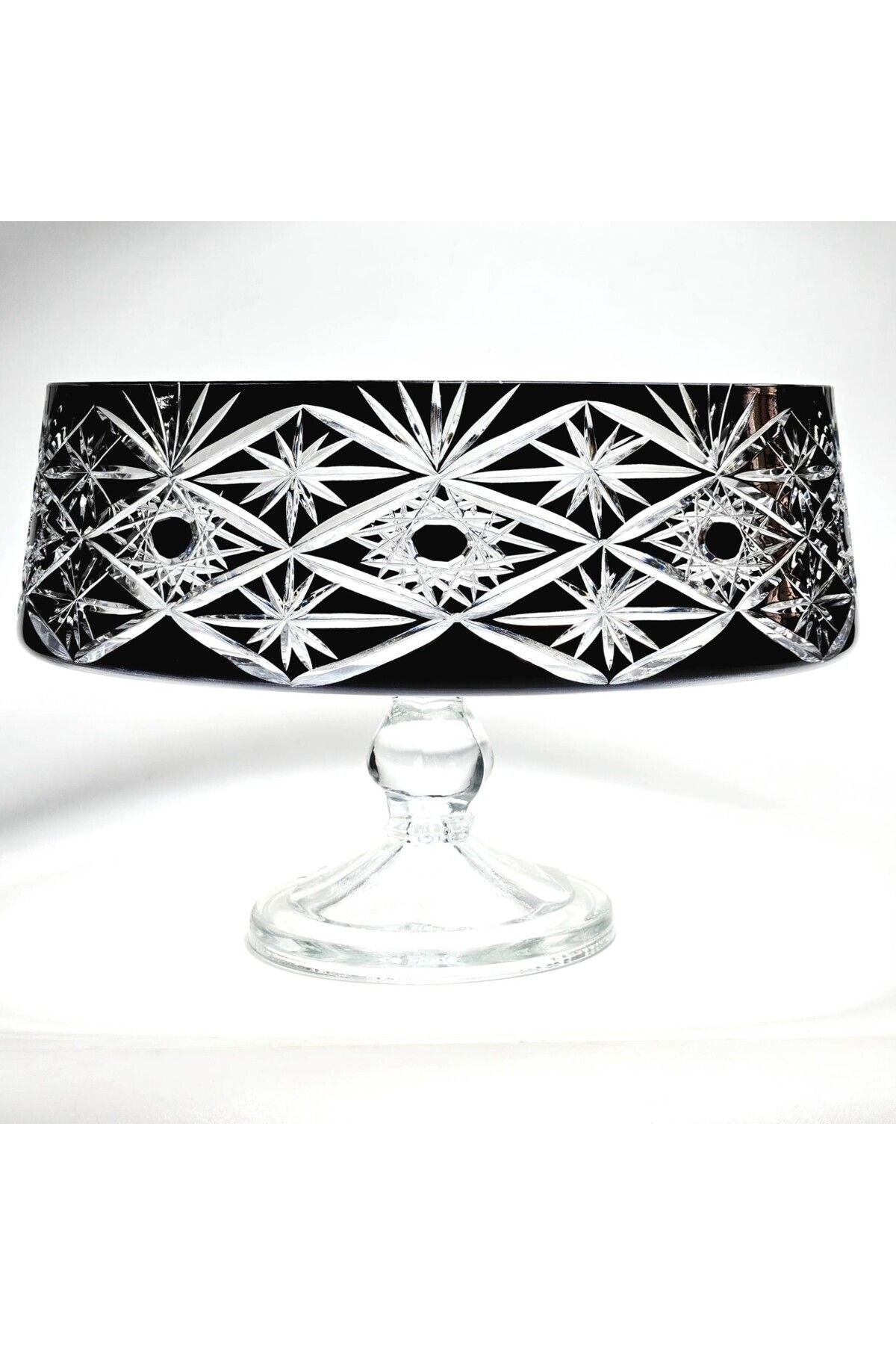 El Yapımı Kristal Avangart Vizyon Merkür Dekoratif Sunumluk Kase