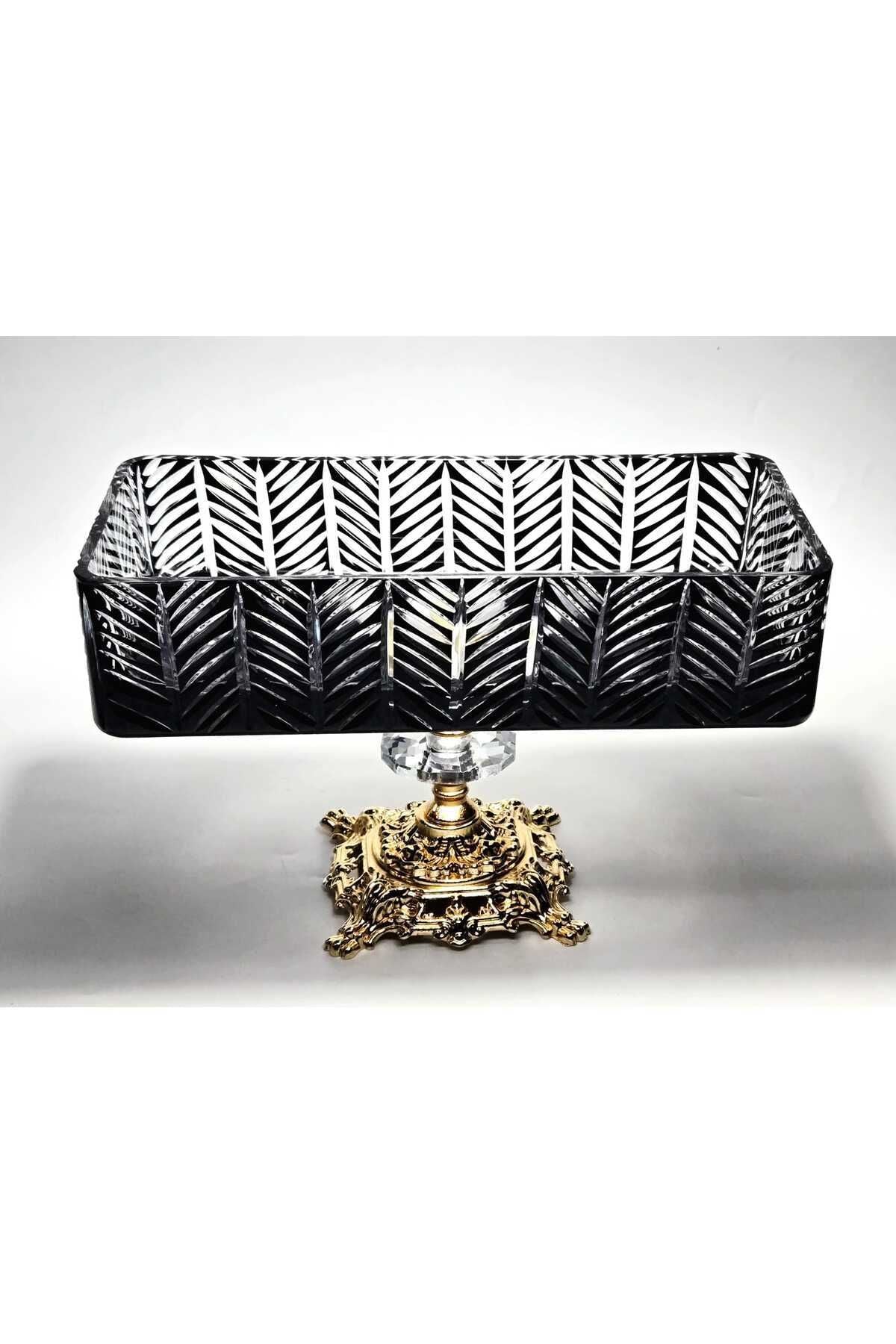 El Yapımı Kristal Paris Desenli Baton Dekoratif Sunumluk Sofra Sunum Kasesi Ürün ikincil görseli