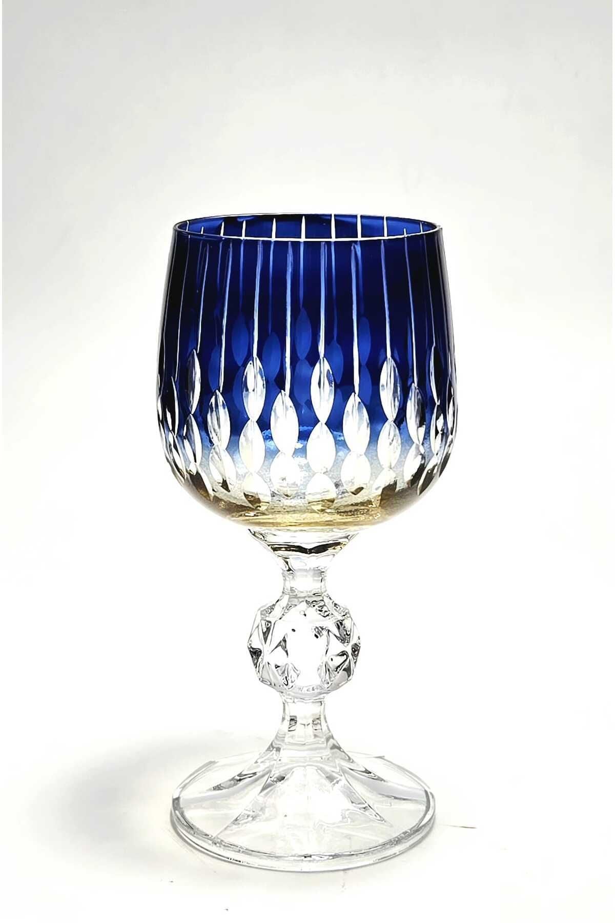 El Yapımı Kristal Bohemia Neon Kristal Kahve Yanı Likör Su Bardağı Ürün ikincil görseli