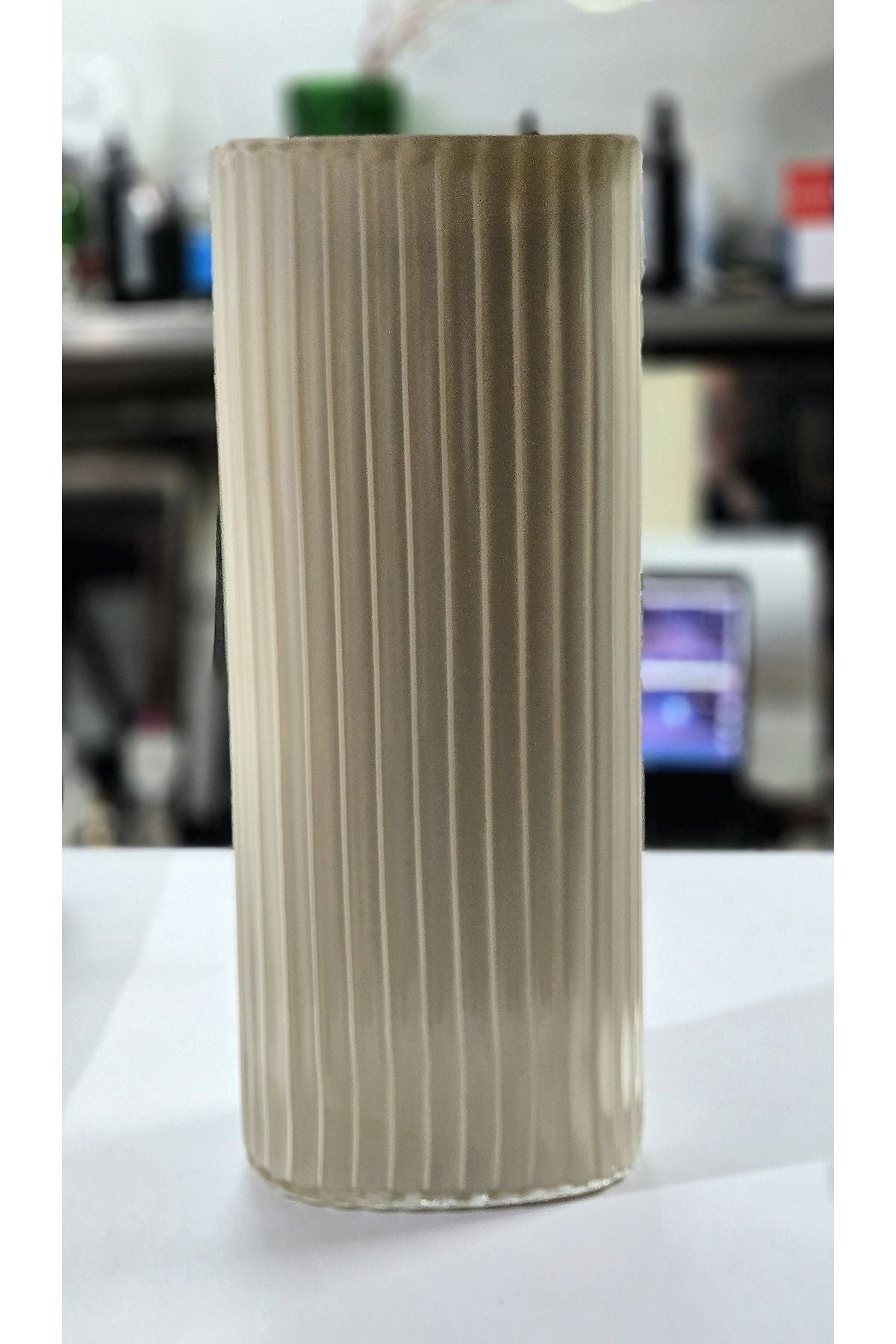 El Yapımı Kristal Büyük Boy Class Nute Dekoratif Vazo Ürün ikincil görseli