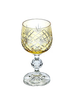 Bohemia Kristal Püskül Desenli Kristal Ayaklvıkahve Yanı Lüks Bardakv150ml