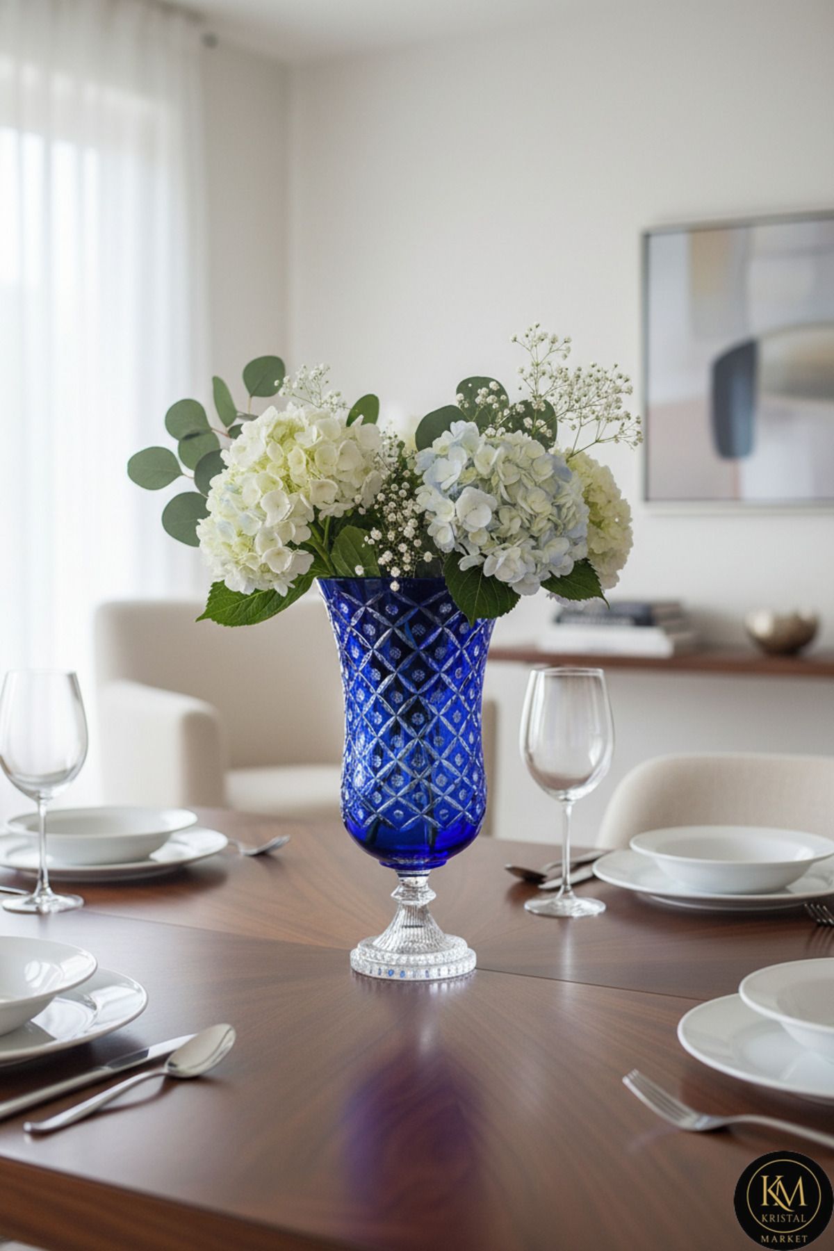 Lüks Kristal Kesme Saray Vazo Ürün ana görseli