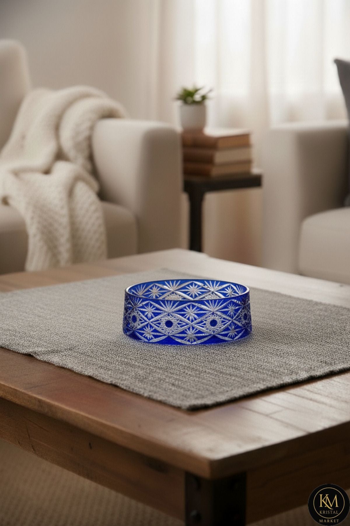 El Yapımı Kristal Avangart Vizyon Merkür Dekoratif Sunumluk Kase Ürün ana görseli