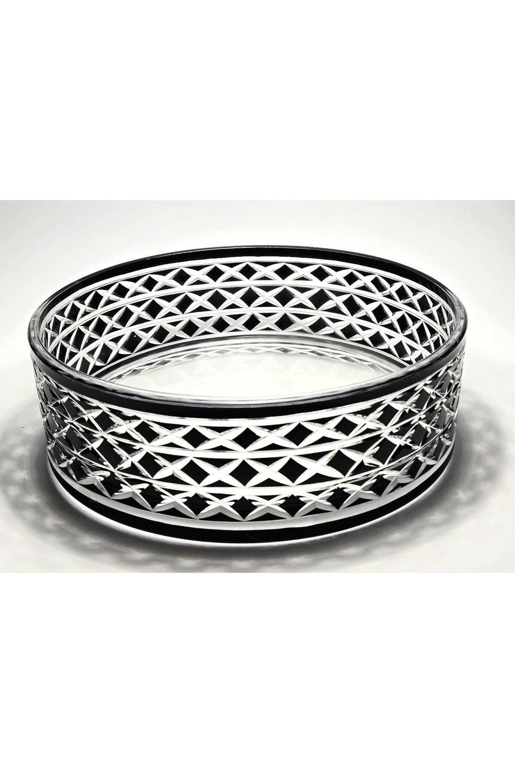 El Yapımı Kristal Bodrum Desen 28 Cm Dekoratif Sunumluk Sofra Sunum Kasesi