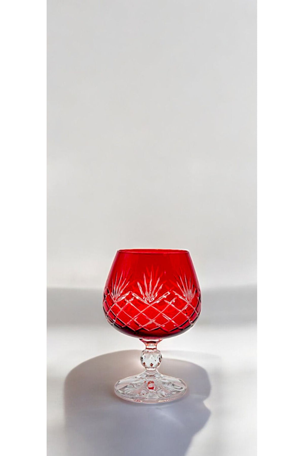 Bohemia Kristal Renkli Kristal Ayaklı Kahve Yanı Su Bardağı 250ml