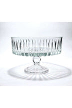 Kristal Kesme Dekor Sofra Kase Sunumluk Meyvelik 25cm Vertical Desen