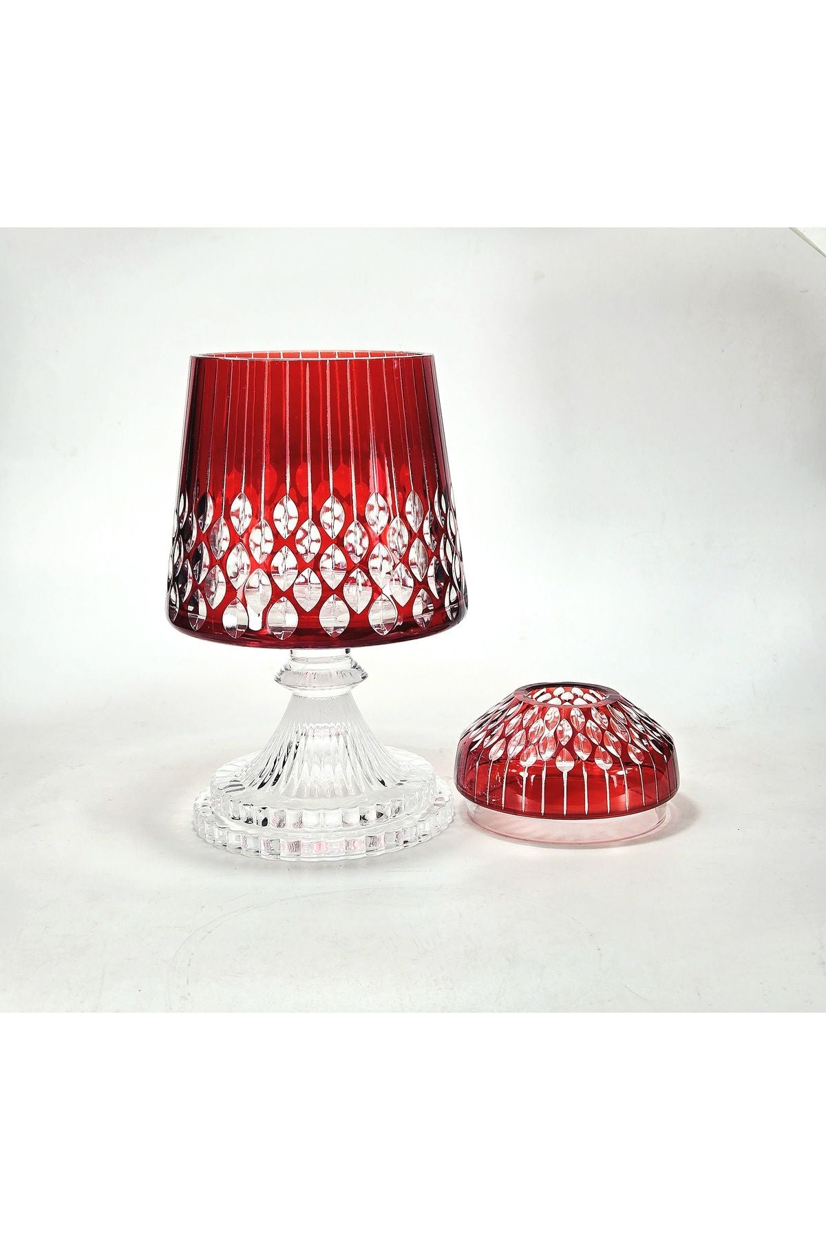 El İşçiliği Damla Desen Kapaklı Ayaklı Peçetelik Mumluk Ürün ikincil görseli