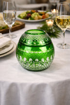 El İşçiliği Kesme kristal Üzüm Desen Büyük Kapaklı Peçetelik Mumluk