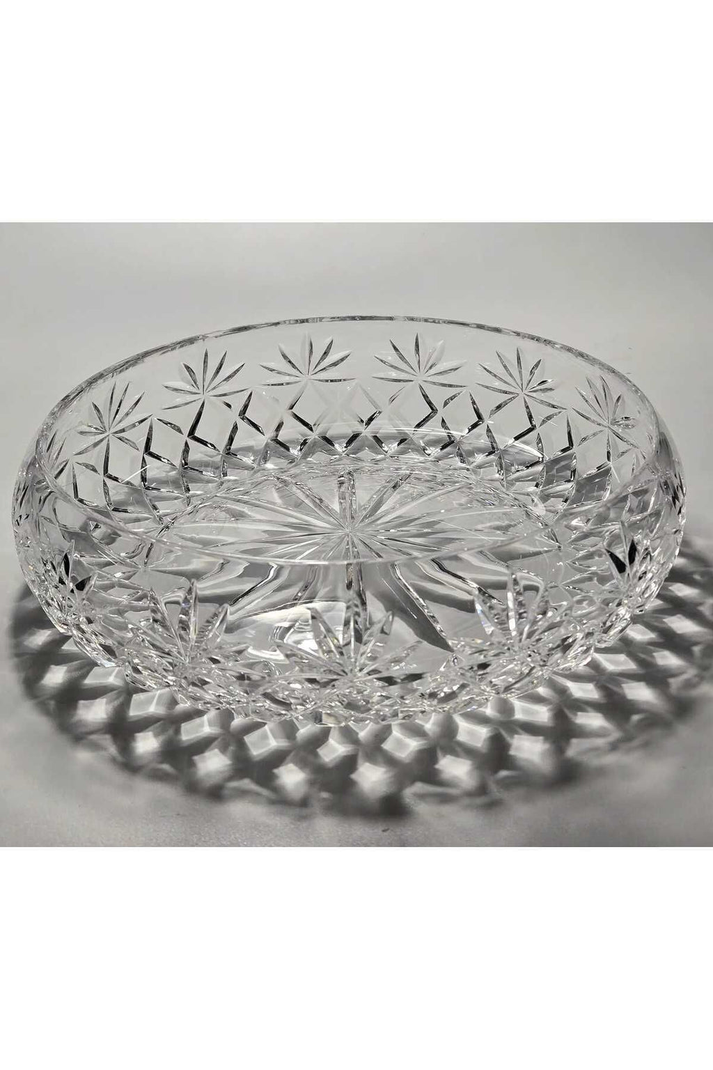 El Yapımı Kristal Palm Desenli 28 Cm Dekoratif Sunumluk Kase