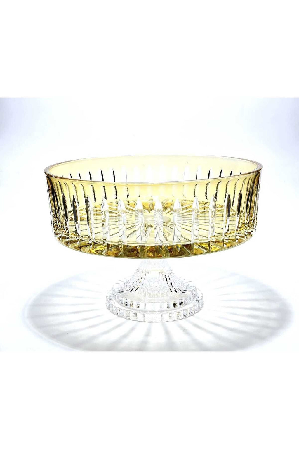 KRİSTAL KESME DEKOR SOFRA KASE SUNUMLUK MEYVELİK 25CM